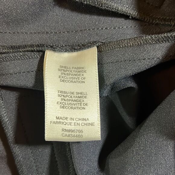 REBECCA TAYLOR Women’s Cropped Ava Techy Stud Pant Black Size 2 - Picture 14 of 15